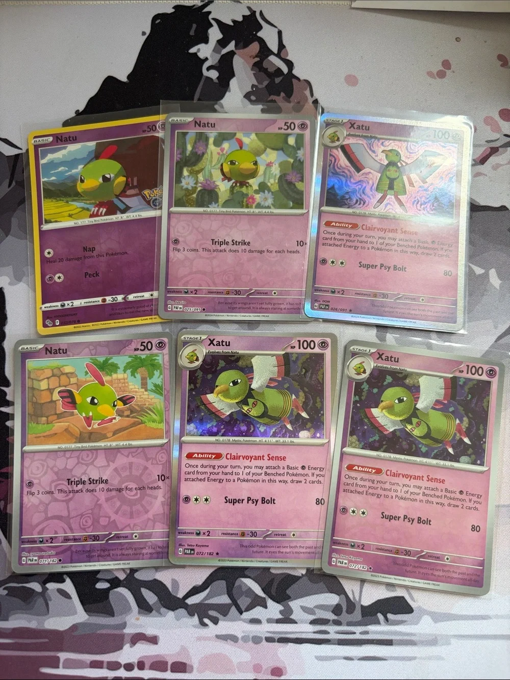 Natu & Xatu Pokémon Evolution Reverse Holo Card Lot 🔮 | 6 Cards ✨5/$25✨